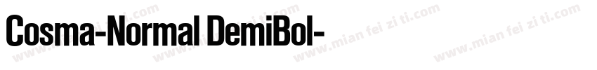 Cosma-Normal DemiBol字体转换